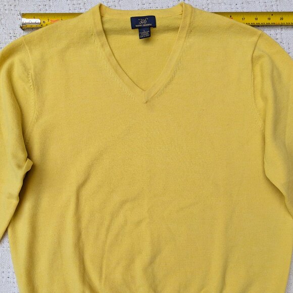 Brooks Brothers 346 Women's Sweater Merino Wool Yellow Size L - Picture 3 of 5